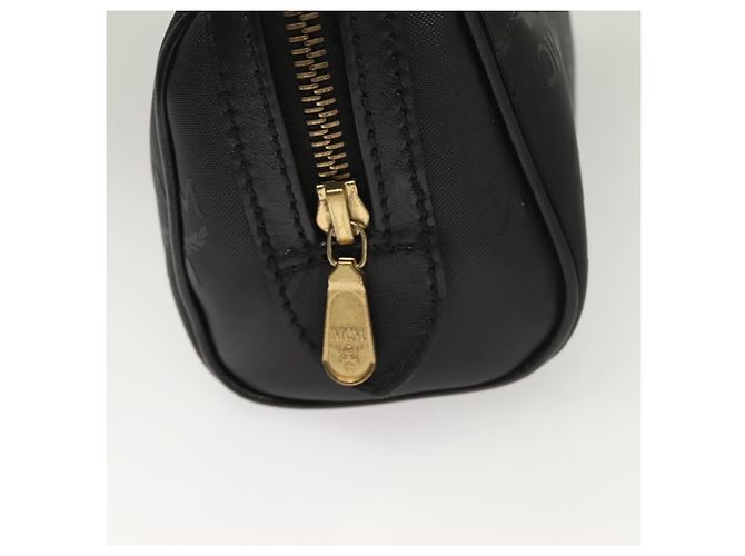 MCM Vicetos Logogram Borsa a Mano PVC 2in1 Nero Oro Auth 129547 D'oro - vista 10