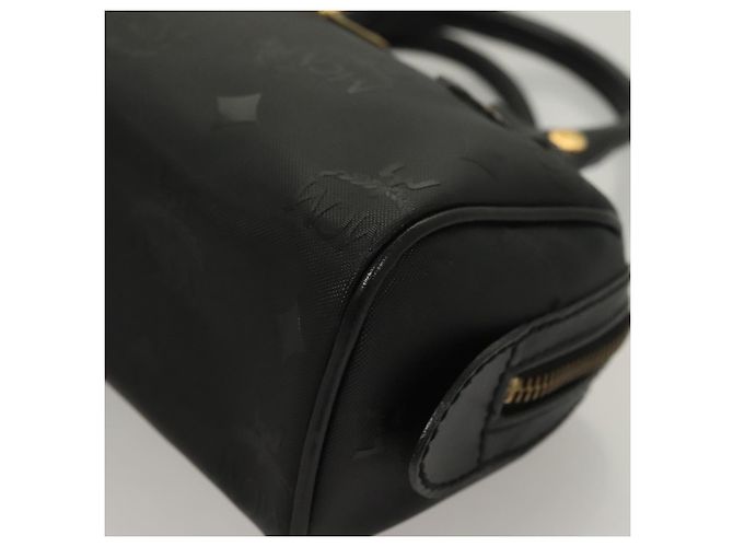 MCM Vicetos Logogram Borsa a Mano PVC 2in1 Nero Oro Auth 129547 D'oro - vista 14