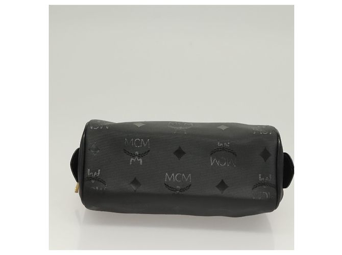 MCM Vicetos Logogram Borsa a Mano PVC 2in1 Nero Oro Auth 129547 D'oro - vista 5