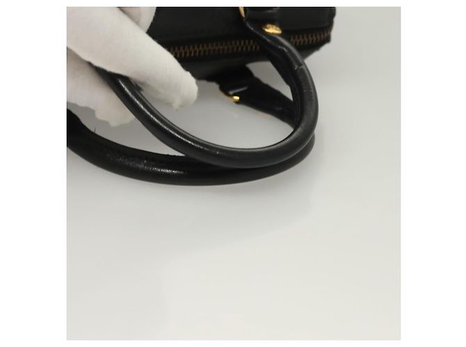 MCM Vicetos Logogram Borsa a Mano PVC 2in1 Nero Oro Auth 129547 D'oro - vista 7