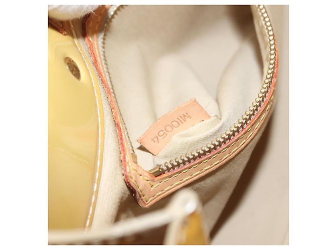 LOUIS VUITTON Borsa a Mano Monogram Vernis Reade PM Beige M91334 LV Auth ti3294 - vista 12