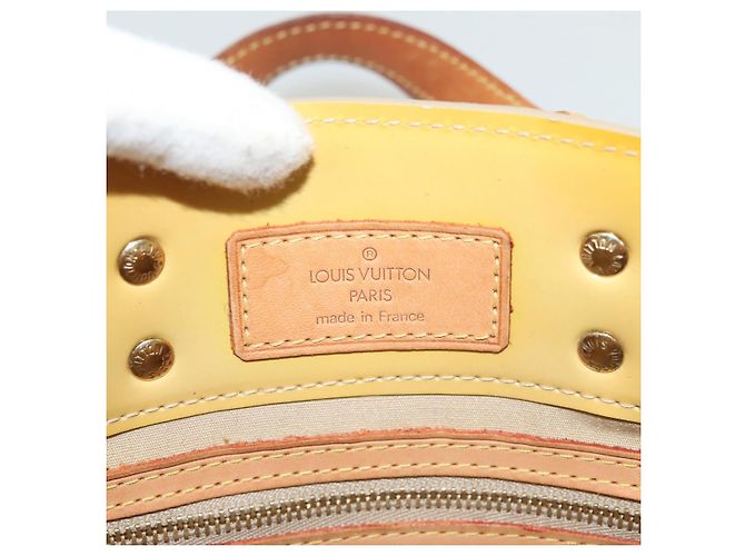 LOUIS VUITTON Borsa a Mano Monogram Vernis Reade PM Beige M91334 LV Auth ti3294 - vista 17