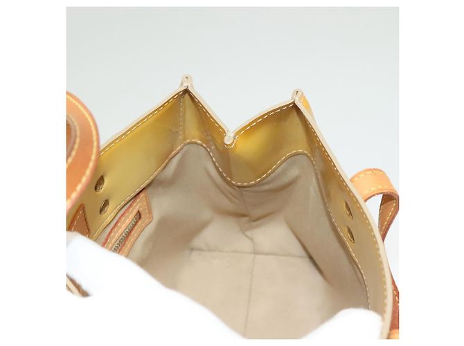 LOUIS VUITTON Borsa a Mano Monogram Vernis Reade PM Beige M91334 LV Auth ti3294 - vista 18