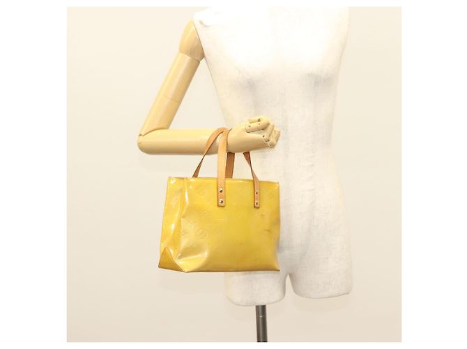 LOUIS VUITTON Borsa a Mano Monogram Vernis Reade PM Beige M91334 LV Auth ti3294 - vista 22