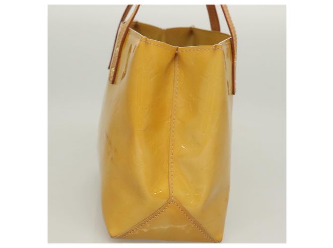 LOUIS VUITTON Borsa a Mano Monogram Vernis Reade PM Beige M91334 LV Auth ti3294 - vista 3
