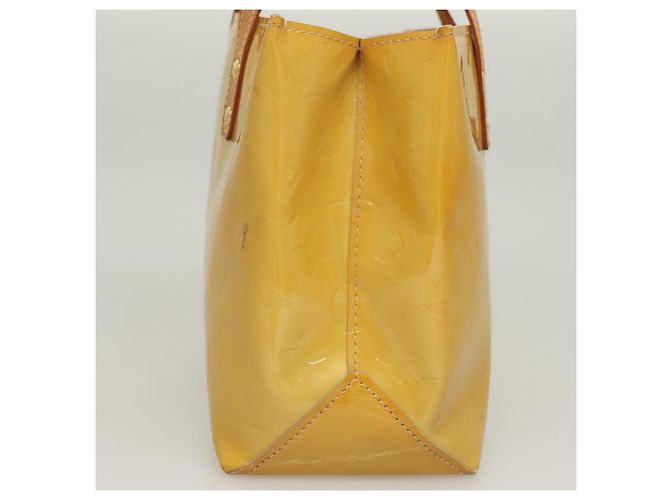 LOUIS VUITTON Borsa a Mano Monogram Vernis Reade PM Beige M91334 LV Auth ti3294 - vista 4