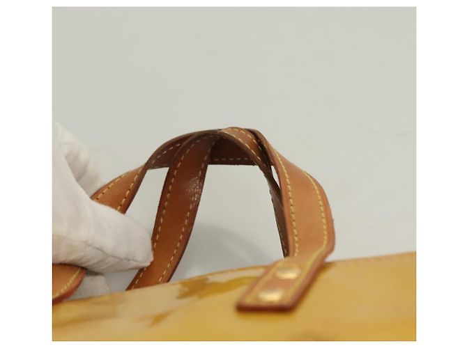LOUIS VUITTON Borsa a Mano Monogram Vernis Reade PM Beige M91334 LV Auth ti3294 - vista 8