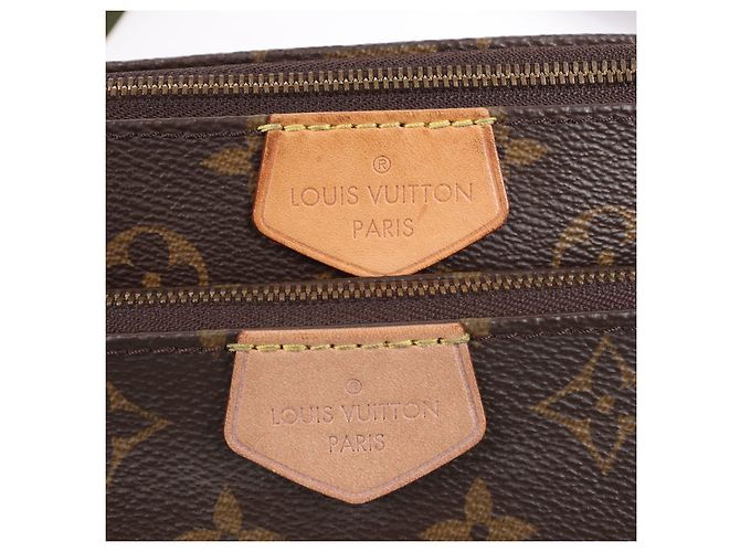 Borsa a tracolla Multi Pochette Accessoires Monogram Louis Vuitton Marrone - vista 13