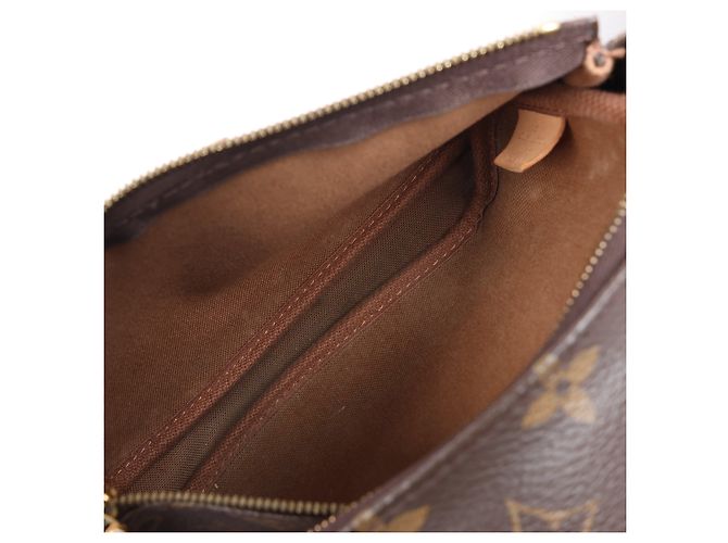 Borsa a tracolla Multi Pochette Accessoires Monogram Louis Vuitton Marrone - vista 16
