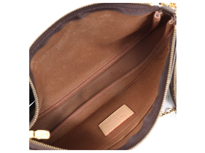 Borsa a tracolla Multi Pochette Accessoires Monogram Louis Vuitton Marrone - vista 17