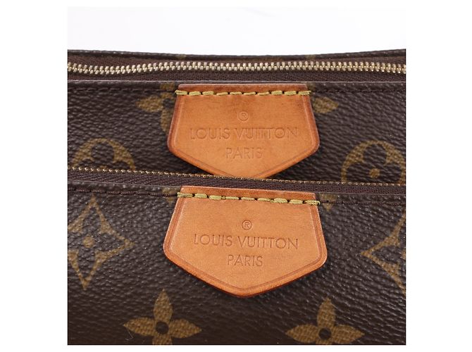 Borsa a tracolla Multi Pochette Accessoires Monogram Louis Vuitton Marrone - vista 13