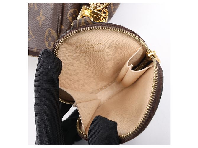 Borsa a tracolla Multi Pochette Accessoires Monogram Louis Vuitton Marrone - vista 19