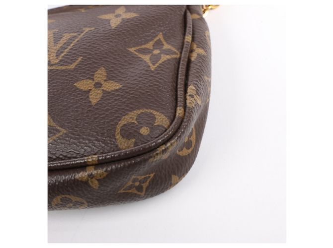 Borsa a tracolla Multi Pochette Accessoires Monogram Louis Vuitton Marrone - vista 9