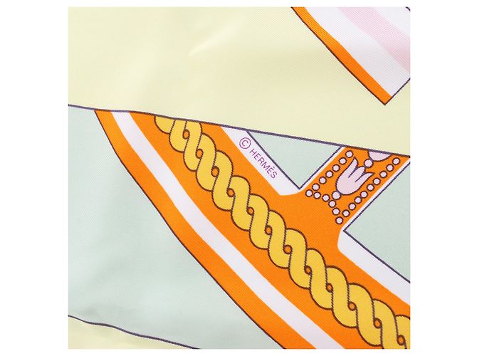 Hermès Bufanda de seda 100% Carré 90 "LA BERLINE BAYADERE" Multicolor - vista 11