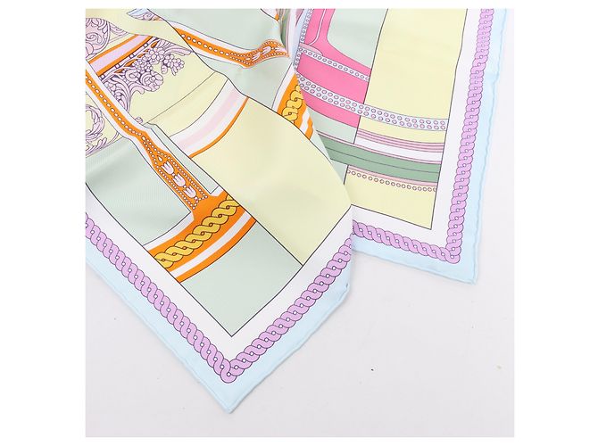 Hermès Bufanda de seda 100% Carré 90 "LA BERLINE BAYADERE" Multicolor - vista 3