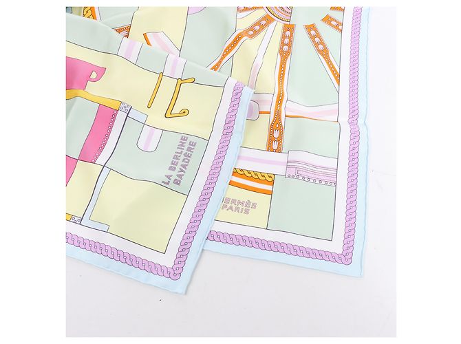 Hermès Bufanda de seda 100% Carré 90 "LA BERLINE BAYADERE" Multicolor - vista 4