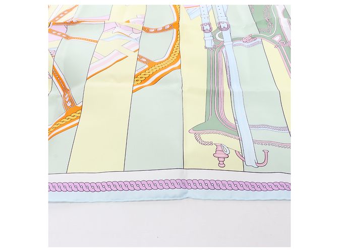 Hermès Bufanda de seda 100% Carré 90 "LA BERLINE BAYADERE" Multicolor - vista 7