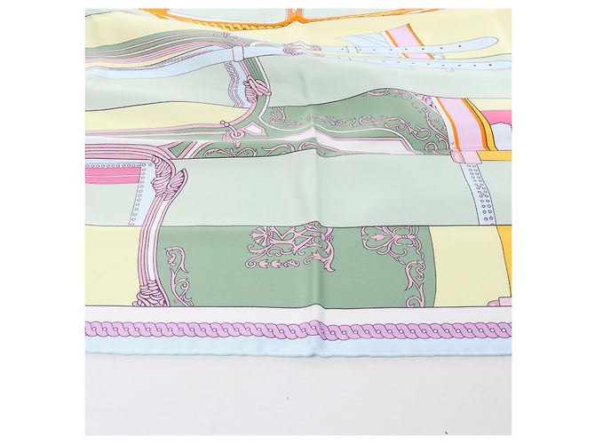 Hermès Bufanda de seda 100% Carré 90 "LA BERLINE BAYADERE" Multicolor - vista 8