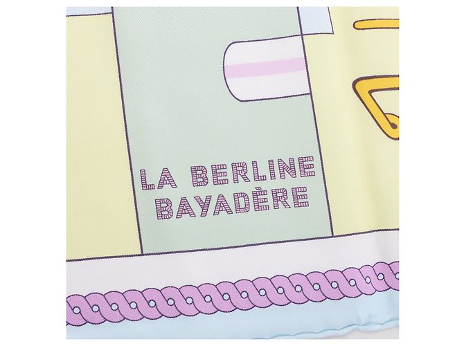 Hermès Bufanda de seda 100% Carré 90 "LA BERLINE BAYADERE" Multicolor - vista 9