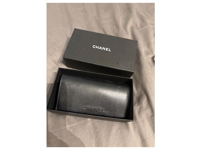 Gafas de sol Chanel negras de plástico Negro - vista 6