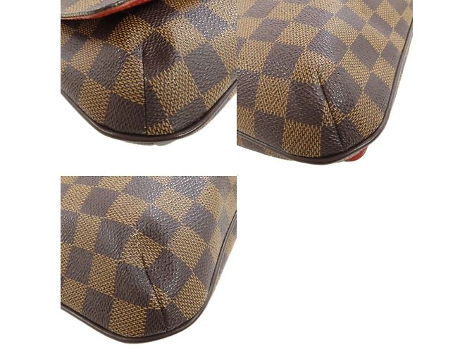 Borsa a Spalla Lunga Musette Tango N51301 di Louis Vuitton Marrone Damier ebene - vista 10