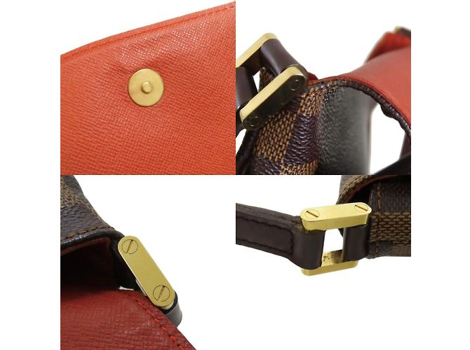 Borsa a Spalla Lunga Musette Tango N51301 di Louis Vuitton Marrone Damier ebene - vista 8