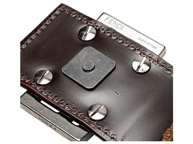 Fendi Braune Zucca Canvas Schultertasche - Ansicht 10