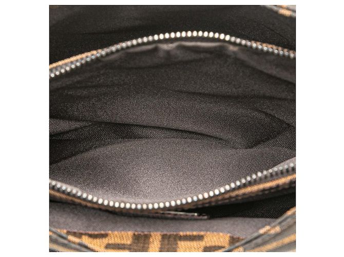 Fendi Braune Zucca Canvas Schultertasche - Ansicht 4