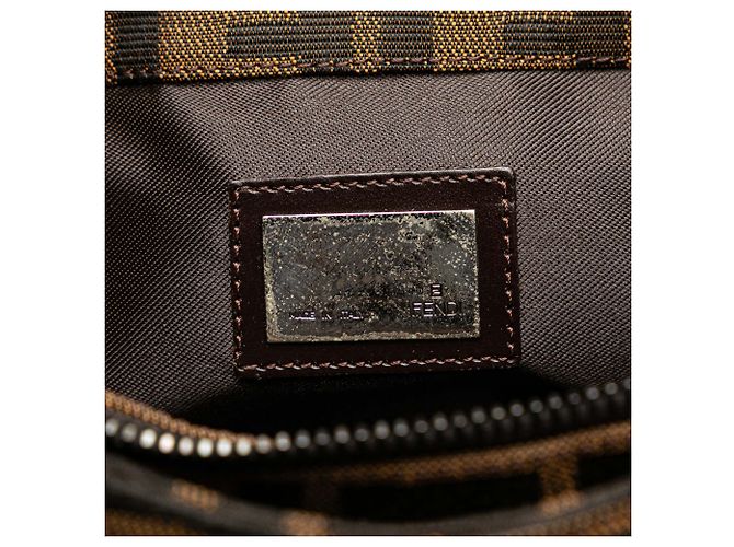 Fendi Braune Zucca Canvas Schultertasche - Ansicht 5