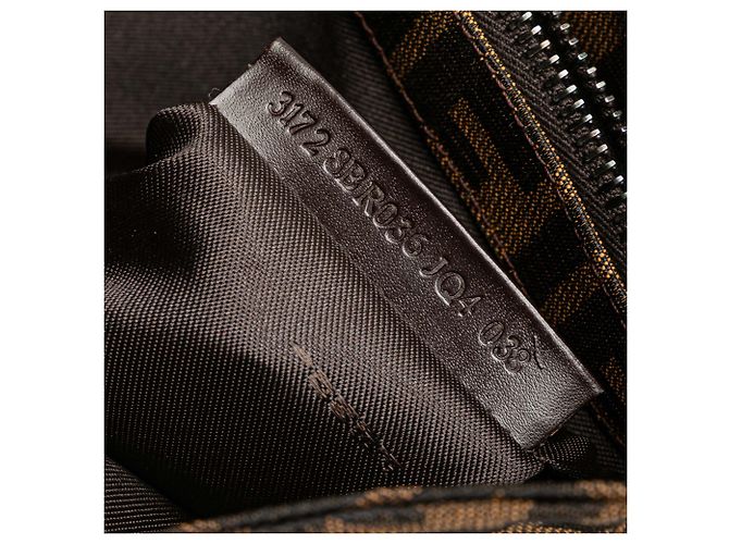 Fendi Braune Zucca Canvas Schultertasche - Ansicht 6