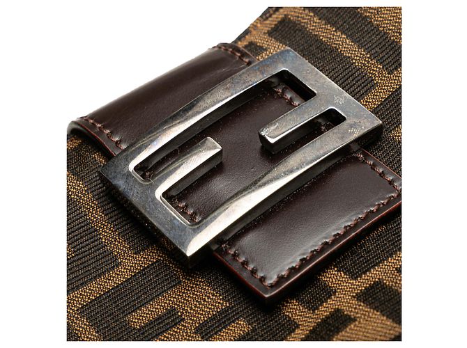Fendi Braune Zucca Canvas Schultertasche - Ansicht 7