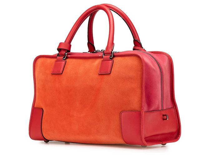 LOEWE Amazona 36 in suede arancione - vista 2