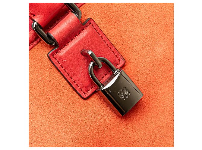 LOEWE Amazona 36 in suede arancione - vista 9