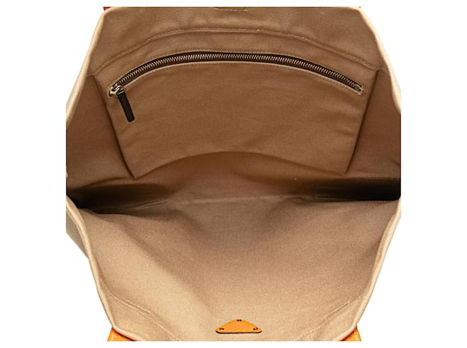 Prada Canapa Tote mit braunem Cinghiale-Besatz Beige - Ansicht 4