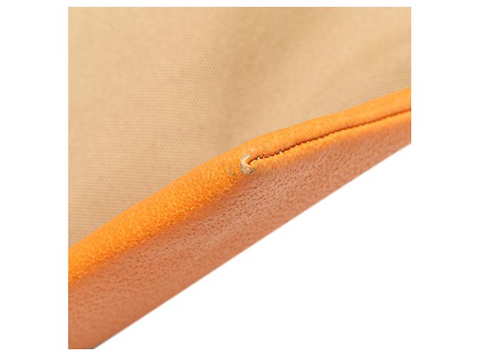 Prada Canapa Tote mit braunem Cinghiale-Besatz Beige - Ansicht 8
