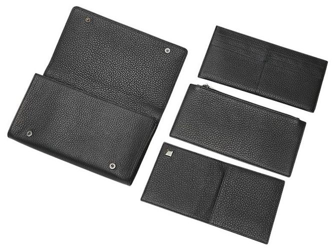 Alfred Dunhill Portafoglio lungo in pelle con logo Dunhill - vista 10