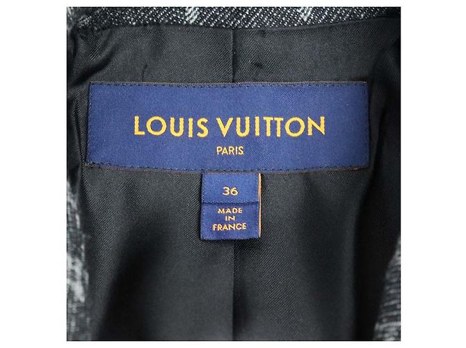 Abrigo de Lana y Seda Louis Vuitton Negro - vista 7