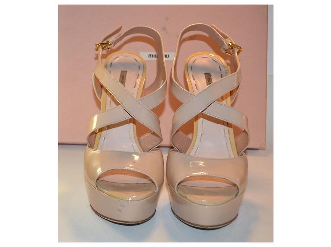 Sandali Miu Miu in vernice Multicolore - vista 2