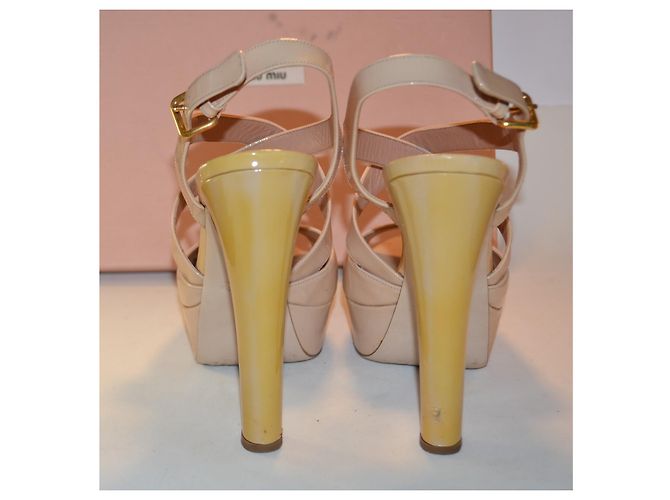 Sandali Miu Miu in vernice Multicolore - vista 3