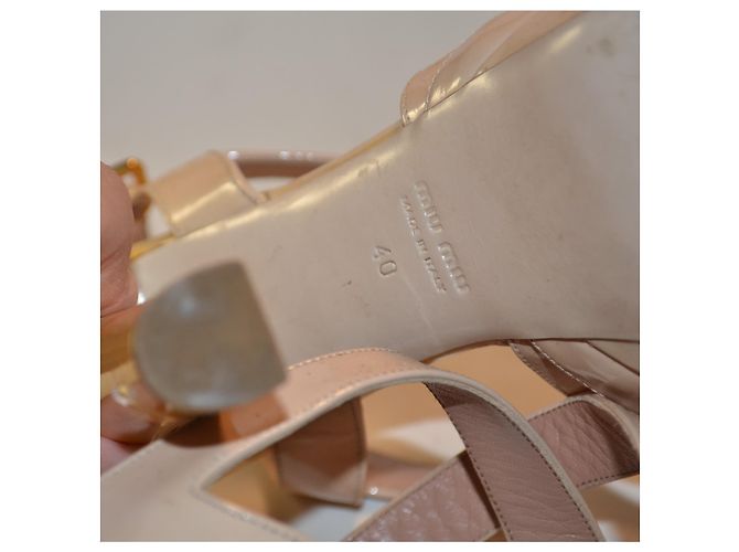 Sandali Miu Miu in vernice Multicolore - vista 6