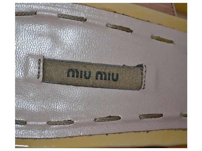 Sandali Miu Miu in vernice Multicolore - vista 7
