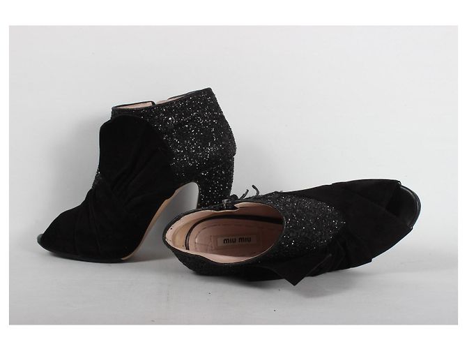Botines de tacón Miu Miu Negro - vista 10