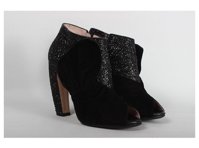 Botines de tacón Miu Miu Negro - vista 3