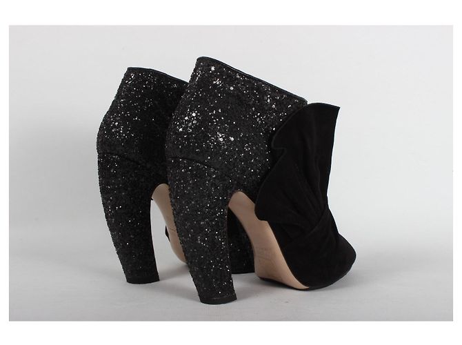 Botines de tacón Miu Miu Negro - vista 6