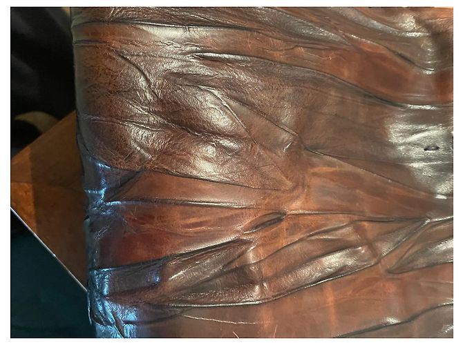 Borsa a mano Henry Béguelin Milos Marrone e Blu Scuro Pelliccia Marrone scuro - vista 11