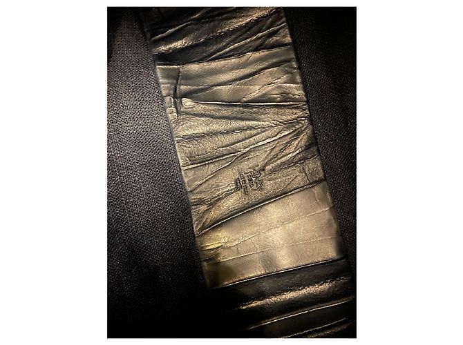 Borsa a mano Henry Béguelin Milos Marrone e Blu Scuro Pelliccia Marrone scuro - vista 5