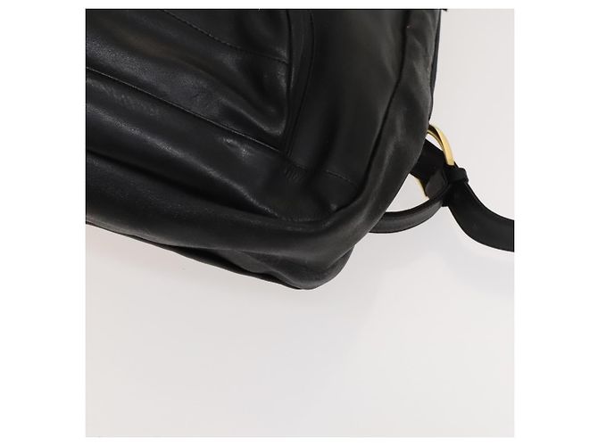 Zaino in pelle nero e oro Gianni Versace Auth BA3548 D'oro - vista 15
