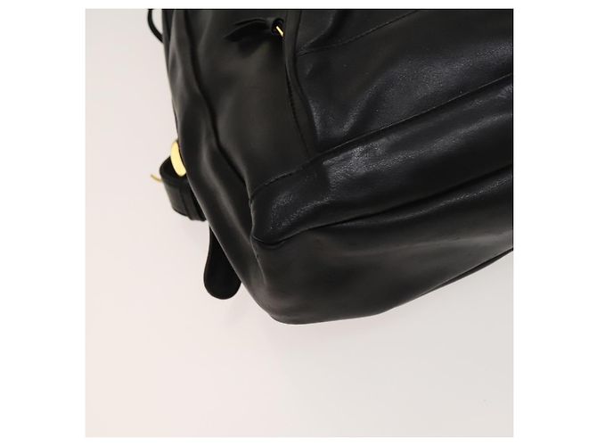 Zaino in pelle nero e oro Gianni Versace Auth BA3548 D'oro - vista 16