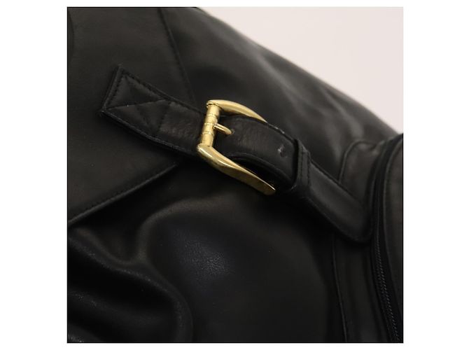 Zaino in pelle nero e oro Gianni Versace Auth BA3548 D'oro - vista 19
