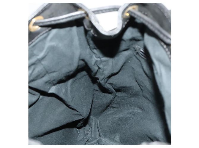 Zaino in pelle nero e oro Gianni Versace Auth BA3548 D'oro - vista 22